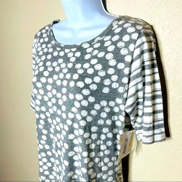 LuLaRoe Julia Polka Dot Shirt Dress M - Picture 2 of 11